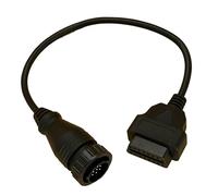 Lelukee OBD2 14 Pin zu 16 Pin Stecker für Benz Sprinter Auto,OBDII 16Pin zu OBD1 14Pin Adapter Kabel OBD2 14 Pin zu 16 Adapter Stecker Scannerkabel rund Diagnose OBDII Adapter für Benz Sprinter