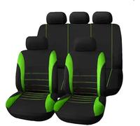 LEMAS Auto Sitzbezüge Sets für Opel Corsa F/e-Corsa 2019 2020 2021 2022 2023 2024 2025, 5 Sitzer Allwetter Atmungsaktiv Autositz Schonbezug Innenraum Zubehör,G-Green