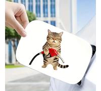 Leniutor Autoaufkleber mit weinender Katze, niedliches Tier, Vinyl, Auto-Kraftstofftank-Aufkleber, wetterfest, selbstklebende Aufkleber für Autos, Fenster, Stoßstange, LKW, Motorrad, SUV, Dekoration