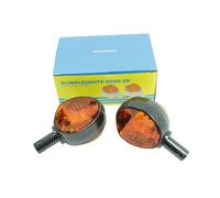 MZA-Flügel Set: 2 Blinker in Carbonoptik mit orangenem Glas - Simson KR51/1 Schwalbe, KR51/2 Schwalbe, SR4-2 Star, SR4-3 Sperber, SR4-4 Habicht, MZ ES