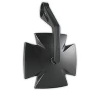 HIGHSIDER Lenkerendenspiegel IRON CROSS, schwarz