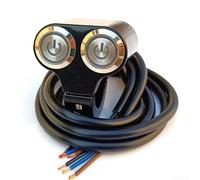 Lenkerschalter mit LED-Hintergrundbeleuchtung, 22 mm, für Nachtfahrten
