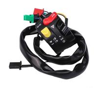 Lenkerschalter Motorrad 22mm Halterung Spritzwasserfest Kippschalter für Blinker Hupe Fernlicht Abblendlicht für quad Roller Tuning Teil