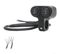 Lenkerschalter Motorrad für aluminium 22mm LED für lichtschalter(F) | Breite Spannung 12-100V, passend fÃ¼r E-Bikes, MotorrÃ¤der, fÃ¼r atvs, flexible Stromversorgung