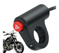 Lenkerschalter - Motorrad Steuerzubehör Gefahrenlicht | Strong Build mit wasserdichtem Design Einfache Installation, Scheinwerferwarnung für Motorbi Roller