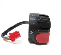 Lenkerschalter rechts mit Licht passend für Yamaha Aerox, MBK Nitro - 6-poliger Stecker, Erstausrüsterqualität