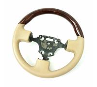 Lenkrad für Ford Connect 2002-2014 Edelholz Beige Braun Echtlederbezug