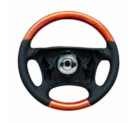 Lenkrad für Mercedes E Klasse W210 S210 W201 W202 Echt Wurzelnuss Schwarz