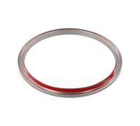 Lenkrad-Mittelringabdeckung aus ABS-Material, Verkleidung für Mini für Cooper F54 F55 F56 F57 F60 2014 bis 2021 Modelljahr Kompatibilität (Silber)