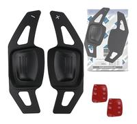 Lenkrad Schaltwippen SET ALU SCHWARZ kompatibel mit DSG VW AMAROK I ARTEON CADDY IV V GOLF 6 7 T6 T7 PASSAT B8 3G POLO 5 6 SHARAN II Tiptronic