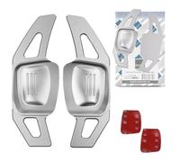 Lenkrad Schaltwippen SET ALU SILBER kompatibel mit DSG VW AMAROK I ARTEON CADDY IV V GOLF 6 7 T6 T7 PASSAT B8 3G POLO 5 6 SHARAN II Tiptronic
