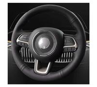 Lenkradabdeckung Auto Lenkrad Abdeckung Auto Innen Zubehör Für Jeep Für Compass 2017 2018 Für Renegade 2015-2018 Atmungsaktiver Lenkradbezug(Light Blue Thread)