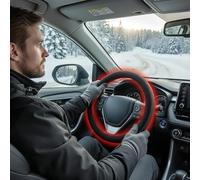 Lenkradabdeckung | rutschfest mit 12 V-Anschluss, Fahrzeug-Lenkradheizung - für tägliche Reisen und Abenteuer in Minivan, Limousine, LKW, SUV