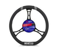 SPARCO SPC1114GR Steering Wheel Cover Flat Bottom, Black/Grey