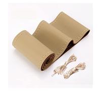 Lenkradbezug Für Universal 40CM 42CM 45CM 47CM 50CM Kunstleder Lenkrad Geflecht Abdeckung Auto Lkw Extra Große Auto Innen Zubehör Lenkradabdeckung (Farbe : 45CM Beige)