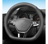 Lenkradbezug Leder für VW T-Cross t Cross, Mode Anti-Rutsch-Leder Auto Innenraum Lenkrad Wrap Anti-Rutsch Lenkradhülle,D-Form-B
