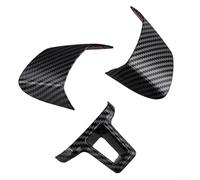 Lenkradblendenabdeckung mit Kohlefaser-Optik für GOLF 6 (2009-2013), für BORA (2009-2012), für EOS (2011-2014) und für TOURAN (2012-2014) - 3-teiliges Set