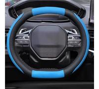 Lenkradhülle Carbon Faser Leder Auto Lenkrad Abdeckung Für Peugeot 508 3008 GT 4008 5008 2017-2019 Zubehör Lenkrad Bezug(Blau)