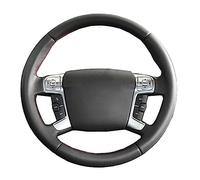 Lenkradhülle Für Ford Für Mondeo Mk4 Für S-Max Für Fokus Für Kuga Für Escape Für C-MAX Auto Lenkrad Abdeckung Auto Lenkradbezug(Black)