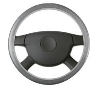 Walser Auto Lenkradbezug Soft Grip, Auto Lenkrad Schutzhülle, Lenkradhülle Auto Carbon, Lenkradschutz Auto, Lenkradbezug Winter/Lenkrad Bezug Sommer, Anti Rutsch Lenkradbezug Sport grau