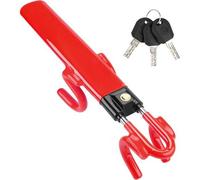 Lenkradkralle Diebstahlschutz verstellbar 3 Schlüssel SUV Rot