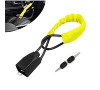 Lenkradkralle, Lenkradschloss für Auto - Robustes Kabelschloss, Lenkradschloss Diebstahlsicherung, Universal Wegfahrsperre für Auto, Wohnmobil, PKW- mit 2 Schlüssel