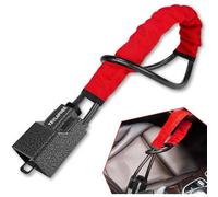 Lenkradkralle Metallkopf Diebstahlschutz 3 Schlüssel Rot Rot 1