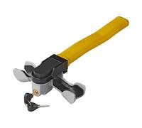 Pro Plus Lenkradschloss mit 2 Schlüsseln gelb/grau