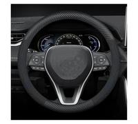 Lenkradschoner Auto-Lenkradabdeckung Für Toyota Für Crown Für CHR Für Yaris Für Corolla Für Auris Für Rav4 Für Prius Für Camry Für Raize Für Prado(Blue Carbon)