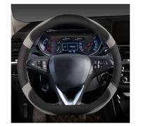 Lenkradschoner Autolenkradabdeckung Für Opel Für Astra 2015-2021 Für Corsa Für Combo Für Mokka 2018-2021 Für Grandland X Für Insignia CT 2017-2022(Grau)