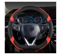 Lenkradschoner Autolenkradabdeckung Für Opel Für Astra 2015-2021 Für Corsa Für Combo Für Mokka 2018-2021 Für Grandland X Für Insignia CT 2017-2022(Rot)