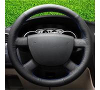 Lenkradschutzhülle Für Ford Für Kuga 2008 2009 2010 2011 Für Focus 2 2005 2006 2007 2008-2011 Für C-MAX 2007-2010 Atmungsaktive Mikrofaser Leder Auto Lenkrad Abdeckung Lenkradbezüge(Orange Thread)