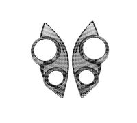 Lenkradtastenleiste, Lenkradtastenleisten Lenkradabdeckungsleisten, Carbon-Stil Lenkradtastenabdeckungsleisten Ersatz für Smart Fortwo/Forfour 453 2015-2021