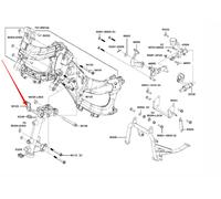 Lenksäulenhalter Verkleidung Kymco CV3 550 OEM Original
