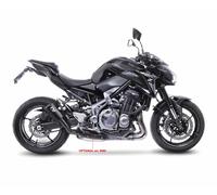LEOVINCE AUSPUFFSCHALLDAMPFER LV-10 VOLL SCHWARZ KAWASAKI Z900 17-19 EDELSTAHL
