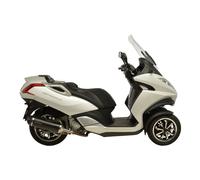 LeoVince SLIP-ON Edelstahl SBK NERO für PEUGEOT METROPOLIS 400i
