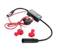 leruiyezs Antennenverstärker Autoradio Mit Hoher Empfangsleistung Für FM Radio 12V Antenne Auto Mit 25dB Verstärkung Geringem Rauschen Klebemontage Und Rotem Clip für Den Meisten Auto Antennen