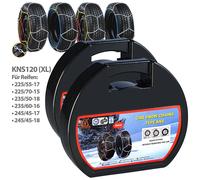 Lescars 2er-Set Schneeketten Größe XL für Reifen 245/45 R18 u.v.m.