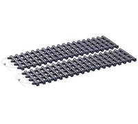 Lescars Anfahrhilfe Wohnmobil: 2er-Set Anfahrhilfe mit Tragetasche, 80 x 22 cm (Wohnmobil Matsch, Anfahrmatten, EIS)