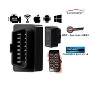 Lescars OBD Adapter: OBD2-Profi-Adapter mit Bluetooth, für Android-Mobilgeräte (OBD Bluetooth)