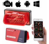 Lescars OBD2-Adapter mit ELM327-Chip und Bluetooth, für iOS und Android