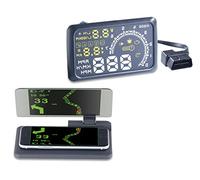 Lescars OBD2-Monitor: Head-up-Display HUD-55C für OBD2-Anschluss mit Armaturenbrett-Ablage (OBD2-Displays, Head-Up-Displays OBD2, nachrüsten)
