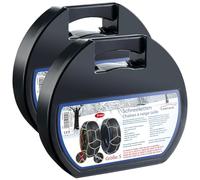 Lescars Pkw-Schneekette: 2er-Set Schneeketten Größe S für Reifen 195/65 R15 u.v.m. (Anti-Slip-Ketten, Auto Zubehör, Eis)