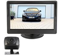 Lescars Rückfahrtkamera: Kabellose HD-Funk-Rückfahrkamera, AHD-Sensor, 5" (12,7 cm), Nachtsicht (Abstandswarner, Rückfahrkamera Wohnwagen, BMW)