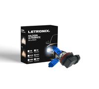 letronix Halogen Auto Lampen H11 12V 8500K Kalt Weiß Xenon Optik Gas Ultra White Look Birnen Lampe Abblendlicht Nebelscheinwerfer Fernlicht Kurvenlicht Zulassung E-Prüfzeichen (LED Optik) (H11 55W)