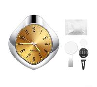 Leuchtende Auto-Uhr mit Aromatherapie-Funktion, elektronisches Quarz-Armaturenbrett für Nachtsichtbarkeit, für die Montage am Lüftungsgitter oder am Armaturenbrett (A)