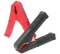 Levemolo 2 Stück Starthilfekabel Boost Klemmen aus Kupferbeschichtung mit Flexiblem Gummi Zuverlässige Stromübertragung und Sicherer Halt für Autobatterien und Überbrückungskabel