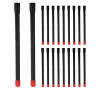 Levemolo 20 Stück Reifenventilverlängerung Ventilschaftverlängerung aus Kunststoff Schwarz Universelle Kompatibilität Nahtlose Aufblasverlängerung für Auto Fahrrad Lkw Notfall Reise