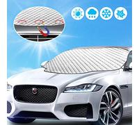 LEWONPO Frontscheibenabdeckung, Scheibenabdeckung Auto Sonnenschutz Frontscheibe Abdeckung Windschutzscheibe Abdeckung Magnet Faltbare Auto Abdeckung für UV-Strahlung, Sonne, Staub, Frost, 183x116cm