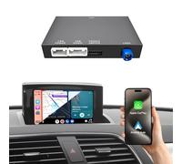LEXXSON OEM Screen Kabellose CarPlay-Decoderbox für Audi A1 Q3 2012-2018 mit 6.5"/7" Screen MMI 3G System, unterstützt Android Auto Lenkradsteuerung Bluetooth MirrorLink Navigation, Plug and Play